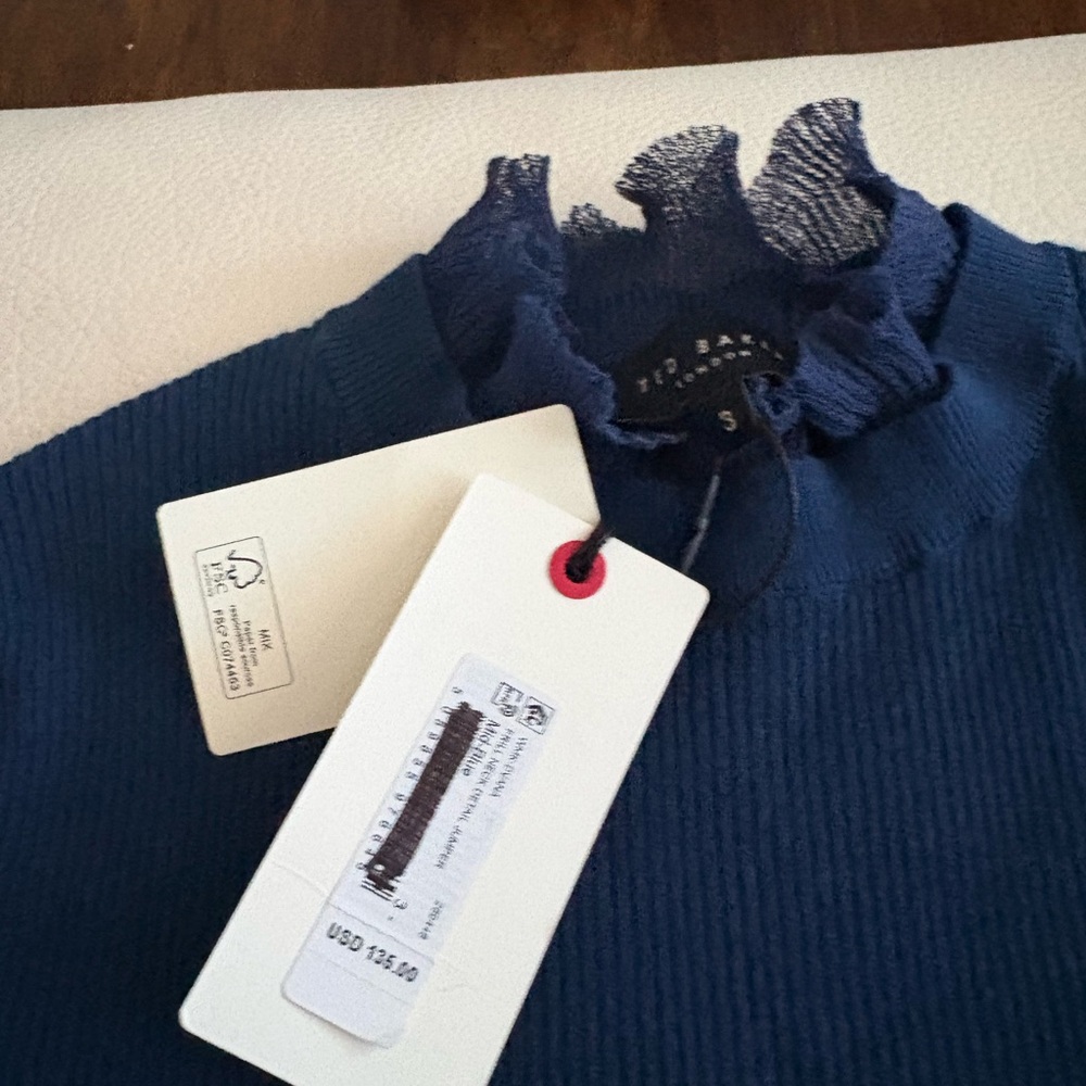 Ted Baker Navy Blue Sweater - Picture 3 of 9